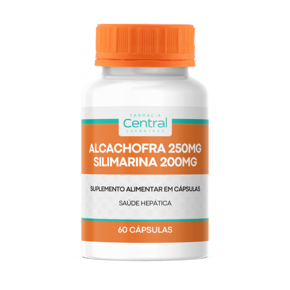 ALCACHOFRA 250mg + SILIMARINA 200mg 60 CÁPSULAS
